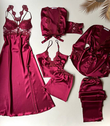 5 PIECES NIGHT DRESS