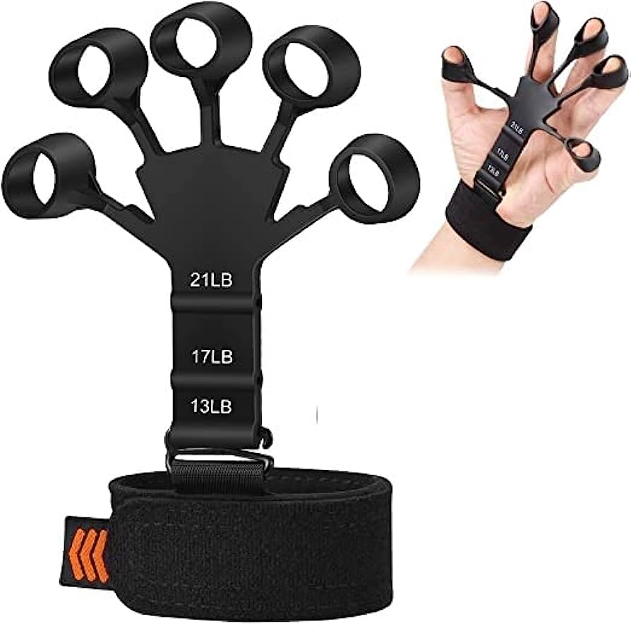 Griffkrafttrainer mit Metallhaken
